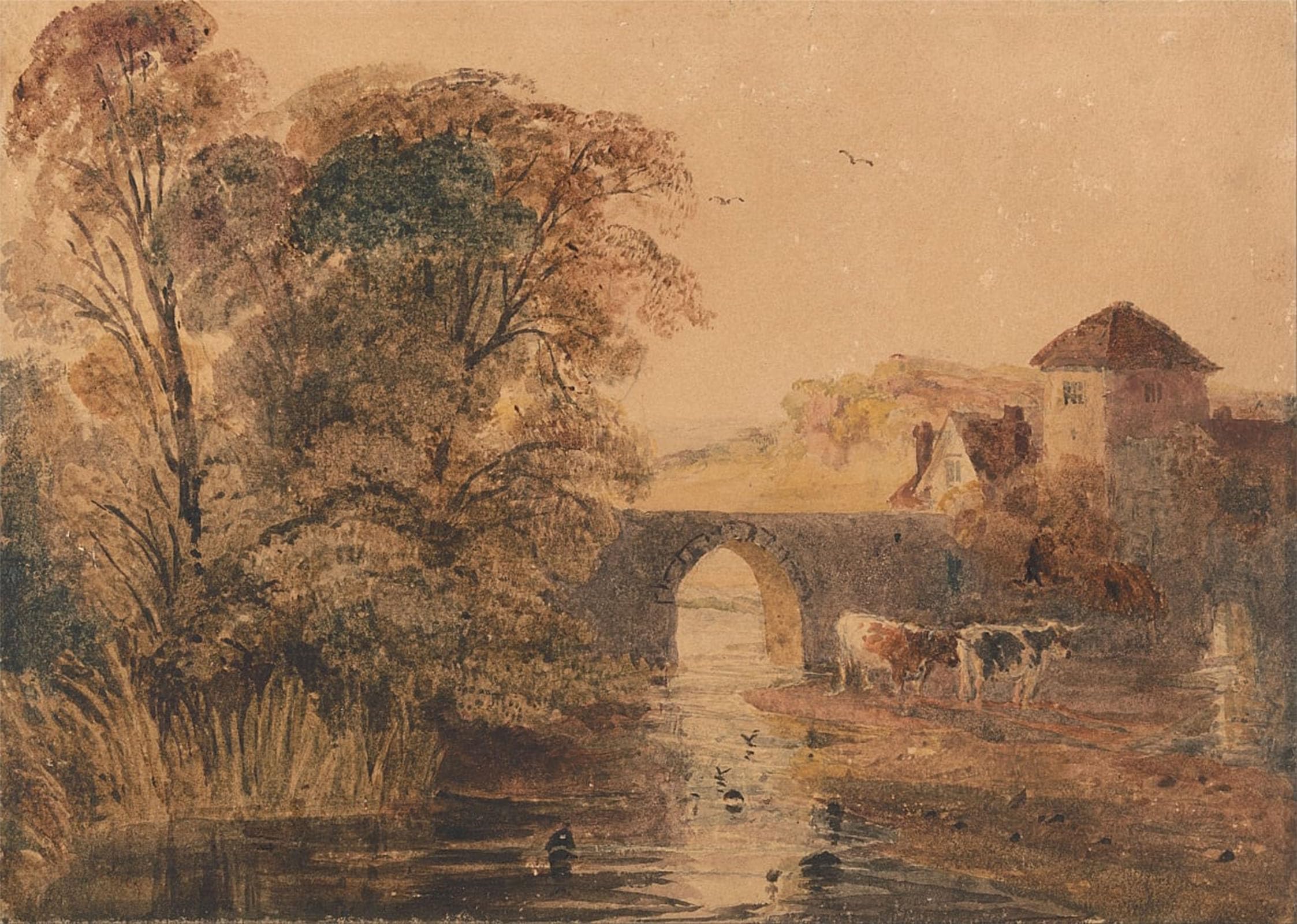 ARTXLXXBN Famous Print Painting Colorful Art Print Near Norwich by Peter De Wint Canvas Art Decorations for Home Decor 60x90cm