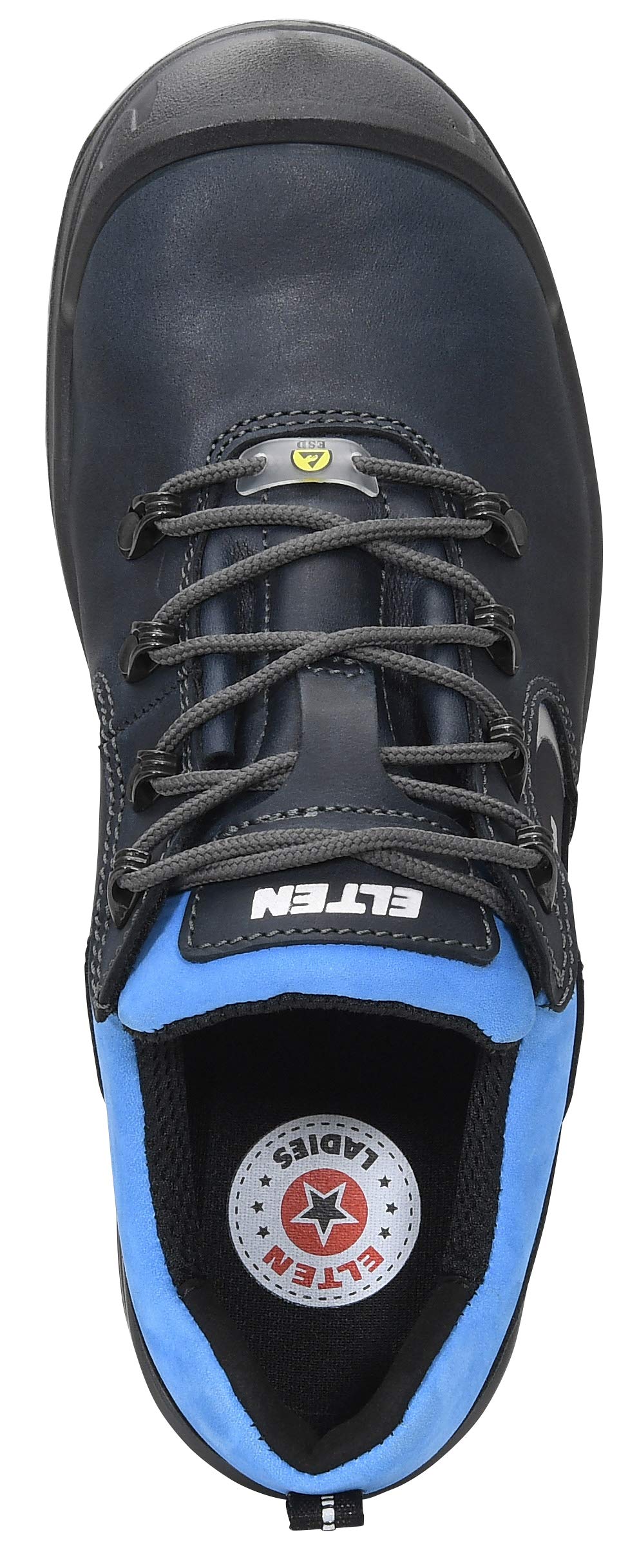 ELTEN Lena Blue Low ESD S3 | Sicherheitsschuhe für Damen & Herren, Stahlkappe, leicht, atmungsaktiv, Gr. 35