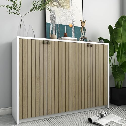 Miniatura 4 de YENHOME Papel tapiz de madera sintética de 30 x 200 pulgadas, extraíble, autoadhesivo, listones de madera para dormitorio, baño, pared de madera,