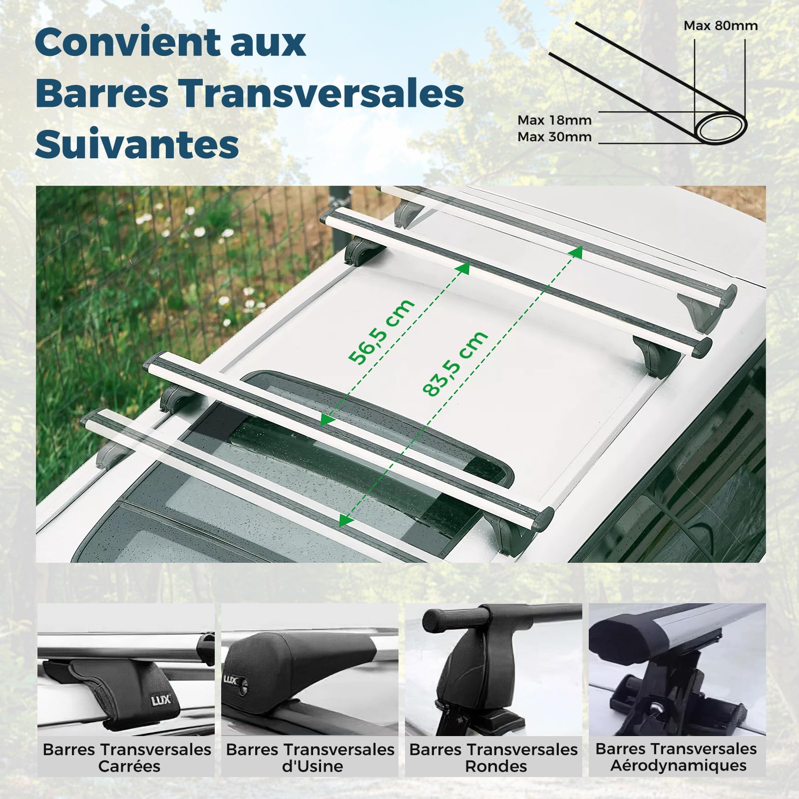 GYMAX Coffre de Toit Voiture, Sac de Toit Rigide vec Clés de Sécurité, de Transport Étanche et Robuste en PP, Design Aérodynamique, pour Voyage, Déménagement (400L)