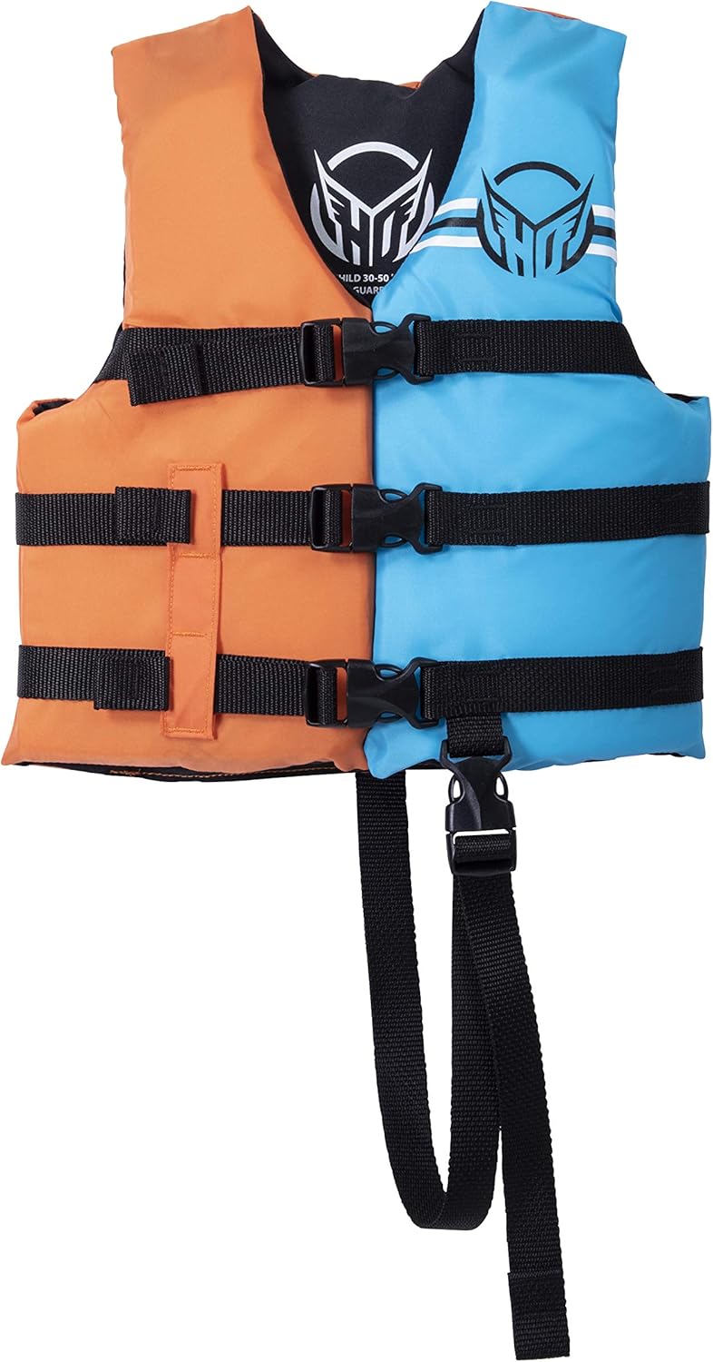HO Child Hot Shot CGA Kids Wakeboard Vest Orange/Blue Child