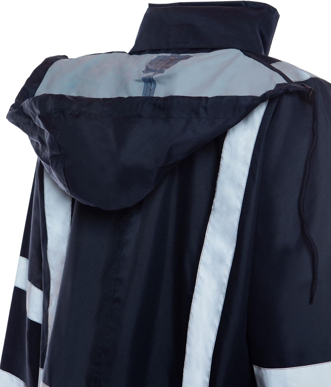 Utility Pro, Lightweight Waterproof Rain Suit Jacket with Reflective Stripes (Navy) (XXL)