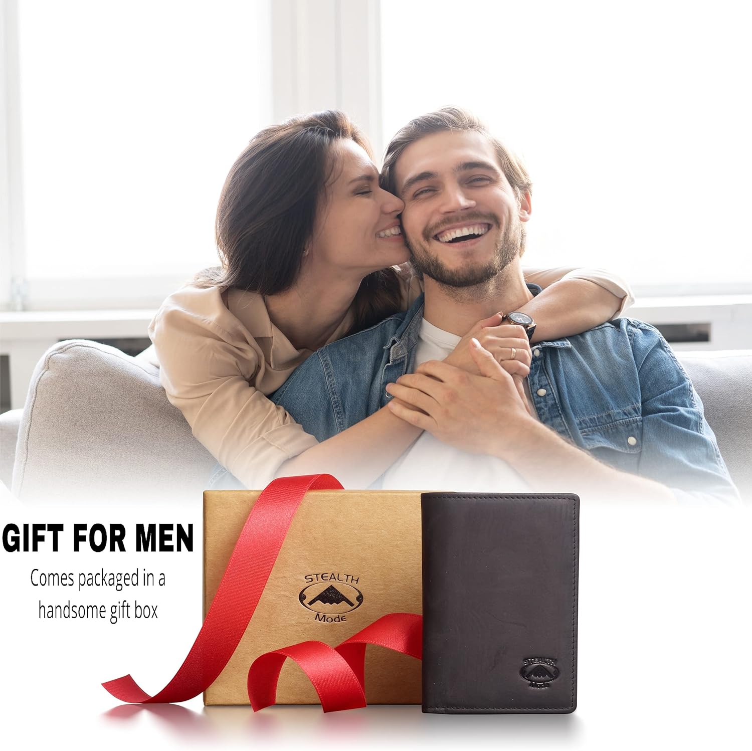 Stealth Mode Trifold Leather Wallet for Men with RFID Blocking - Image 5