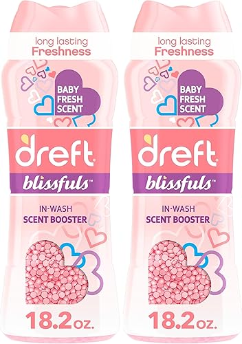 Miniatura 10 de Dreft Blissfuls - Perlas potenciadoras de aroma para lavar la ropa, aroma fresco para bebé, 18.2 onzas