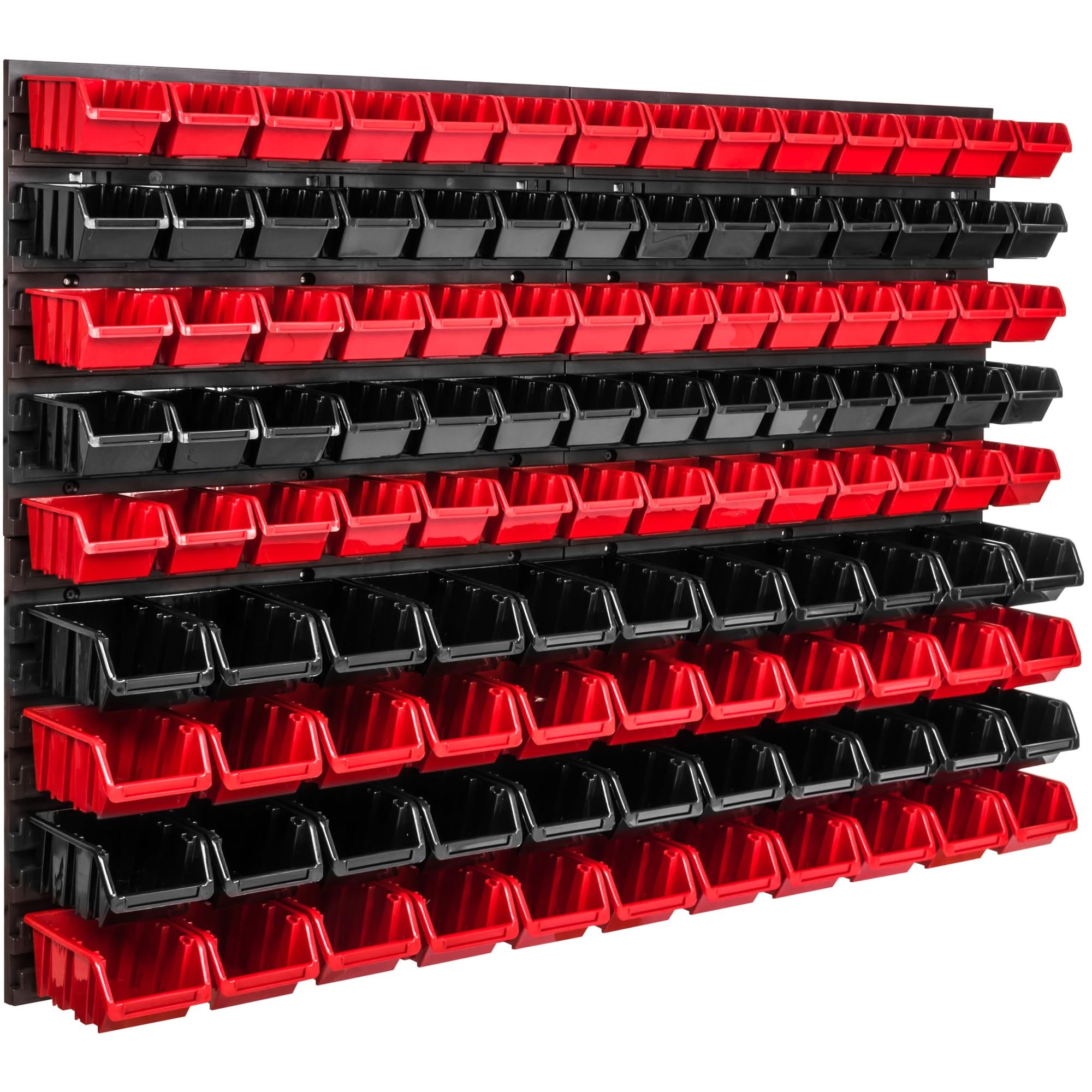 System magazynowy regał ścienny 1152 x 780 mm, 114 szt. pudełko, pojemniki do układania w stos, półki, bardzo mocne płyty ścienne, regał, możliwość rozbudowy, regał warsztatowy, magazyn, regał warsztatowy, regał ścienny, regał wtykowy