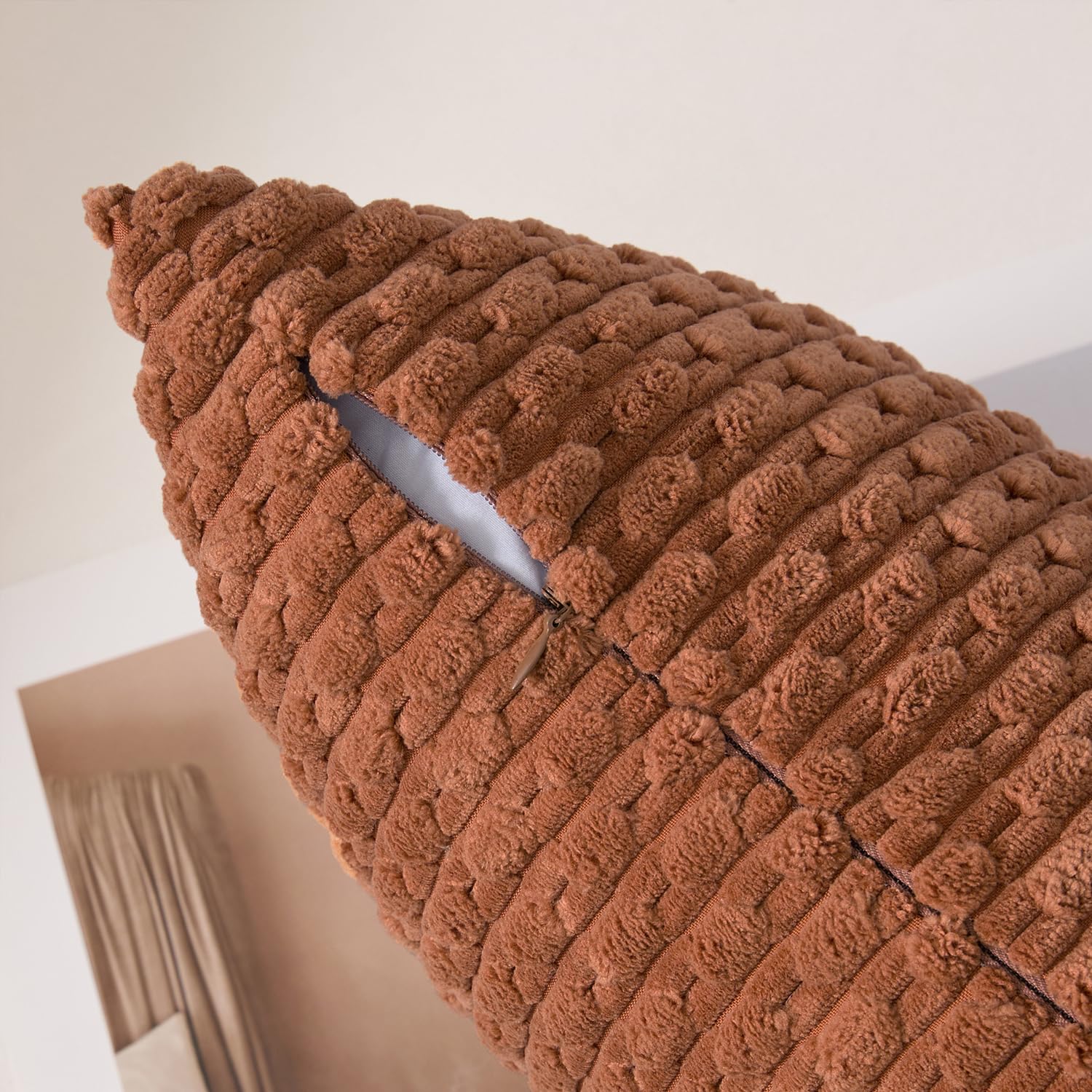 Amazon.co.jp: Kevin Textile ソフトコーデュロイ 16x16インチ 枕