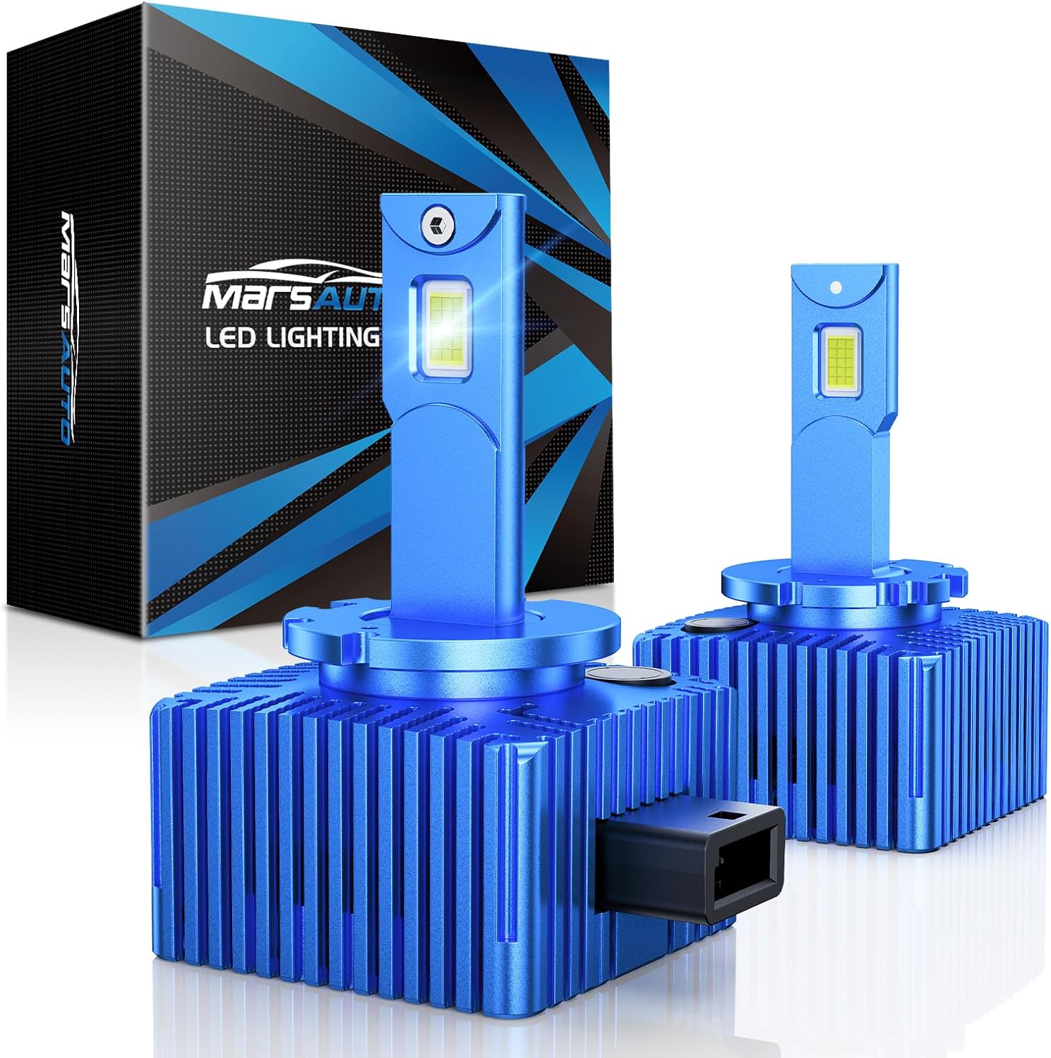 Marsauto D1S LED Bulbs, 66144 66140 85140 85415 for HID Assembly 35W 6000K HID Xenon D1S D1R Fog Light Bulbs, Pack of 2