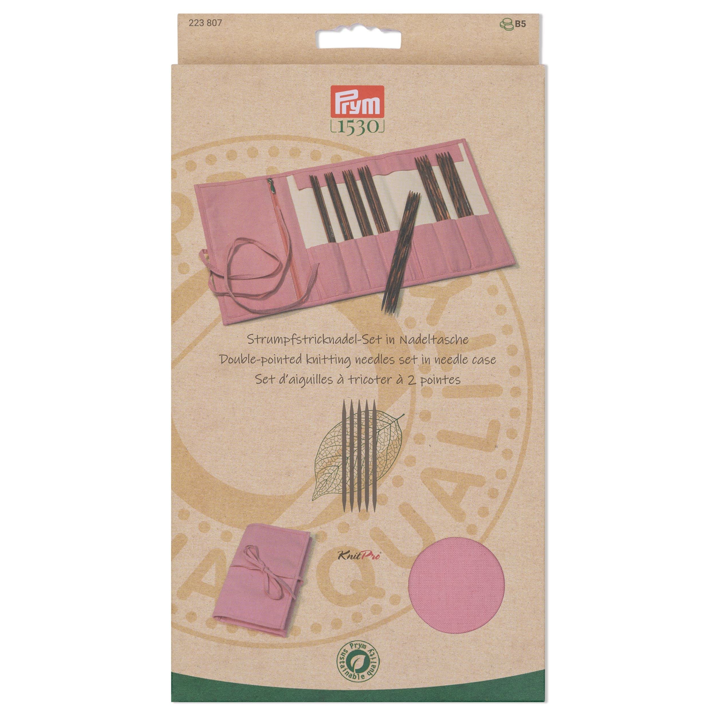 Prym 223807 zestaw drutów do robienia na drutach Natural Rose 2-4,5