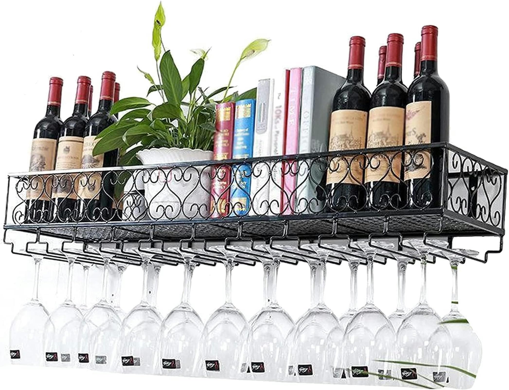 Casier à vin mural industriel pour libérer vos placards encombrés et ranger vos verres