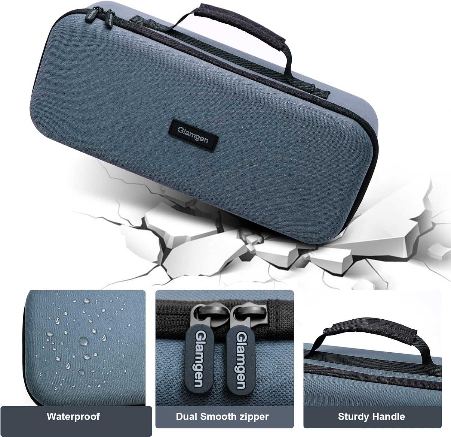 Hard Travel Case for Cricut Joy,Carrying Cases for Cricuts Easy Press Mini with 3 Cutting Mats,Waterproof Durable Portable Storage Bag for Craft Pen Set, Cutting Mat and Cricut Joys Accessories
