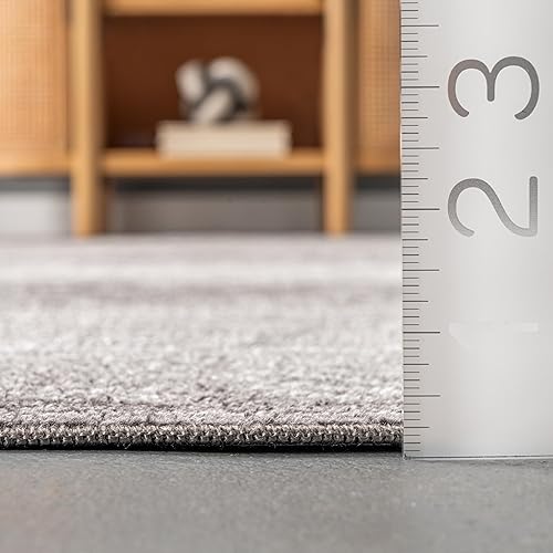 Miniatura 2 de nuLOOM Phyllis - Alfombra lavable a máquina, 2 pies 6 pulgadas x 8 pies, color gris