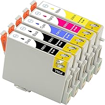 Multipack of 5 Compatible Printer Cartridges to Replace T0615 T0611 T0612 T0613 T0614 T0615 Epson Stylus D68 D88 DX4200 DX4250 DX4800 DX4850 DX3800