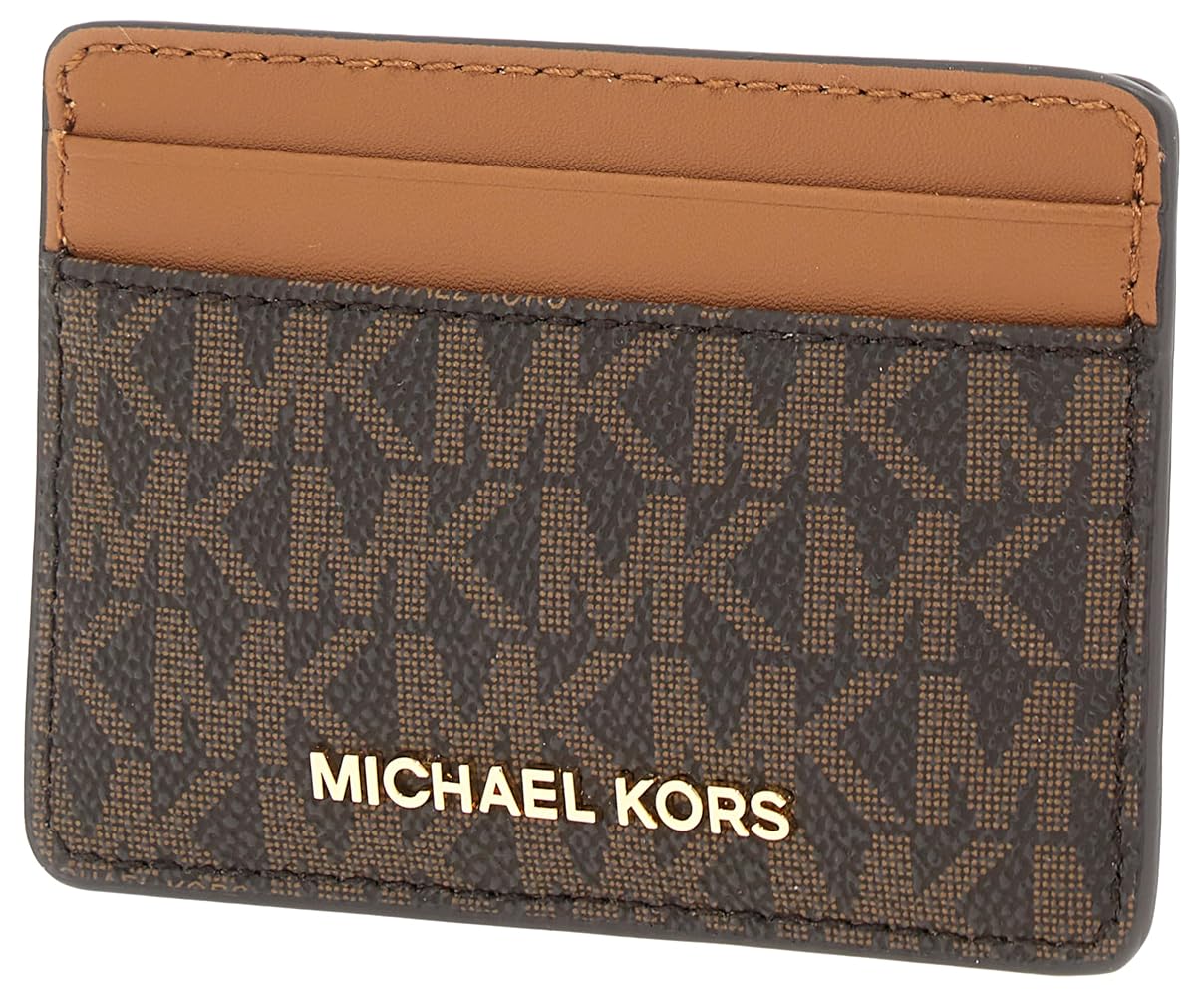 カードケース・名刺入れ [Michael Kors] Women's Jet Set Leather Card Holder (B.T) Amazon.com: Michael Kors Women's Jet Set Card Holder, Gold
