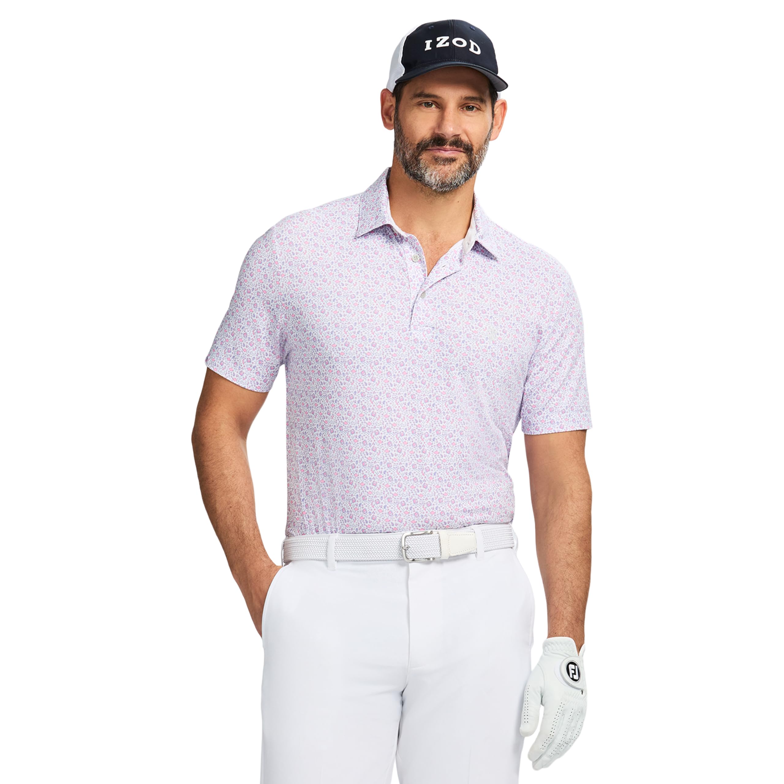 Izod Swingflex Elite Short Sleeve Golf Polo Swingflex Elite - Polo de Golf de Manga Corta Hombre (Pack de 1)