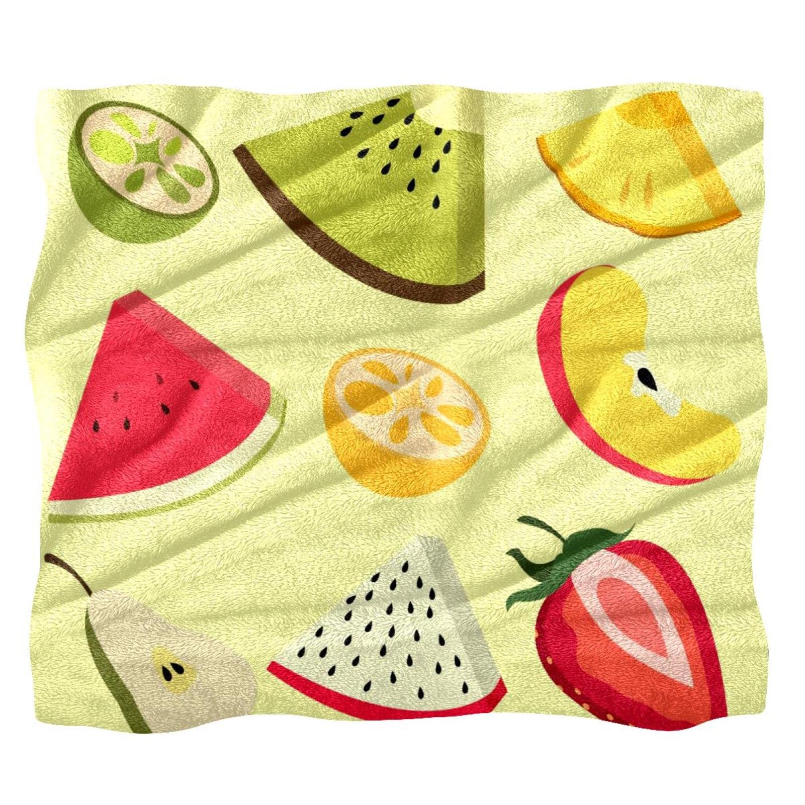 Couvre-lit kiwi et ananas pour créer une ambiance de chambre tropicale