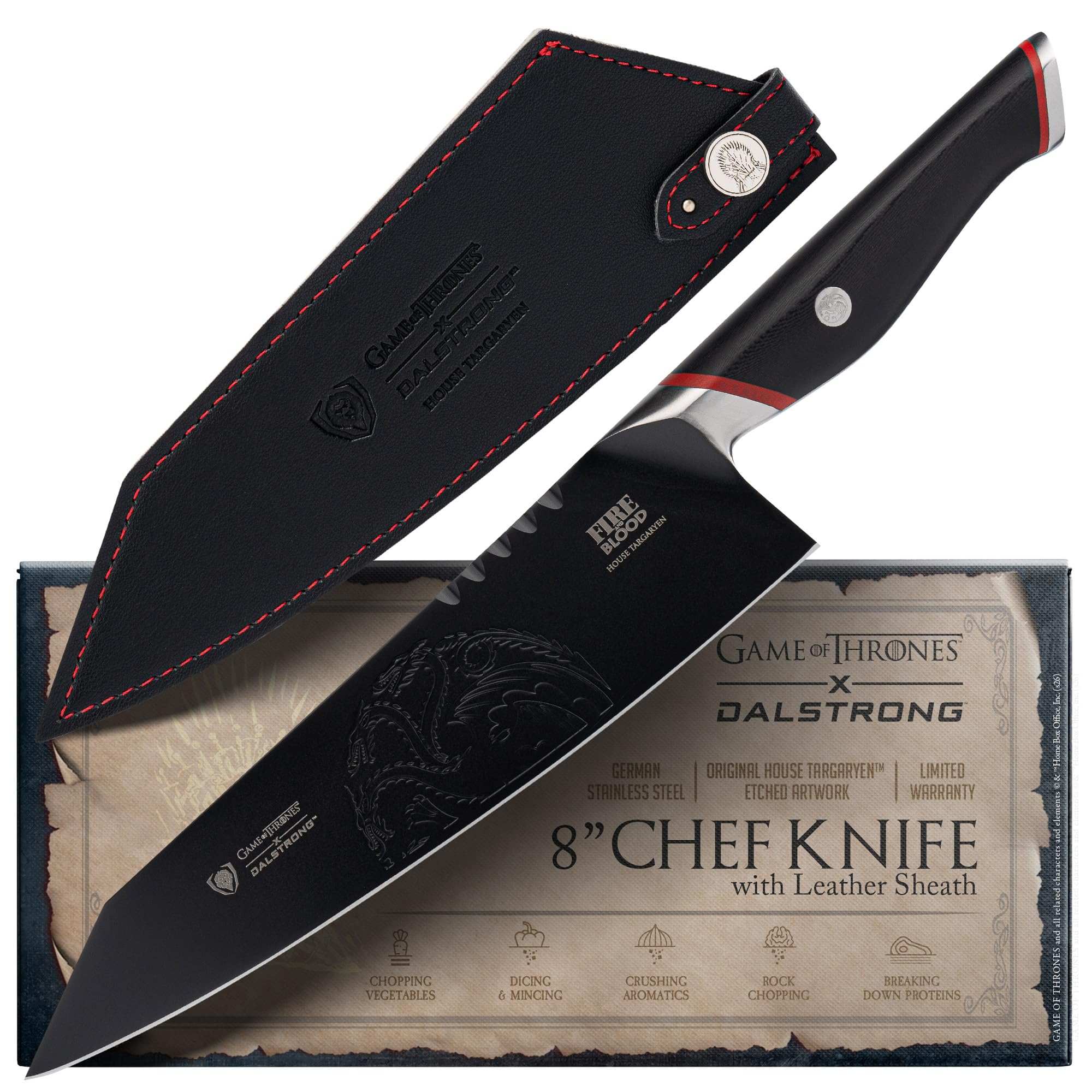 DALSTRONG Kochmesser, 20,3 cm, GOT – Targaryen