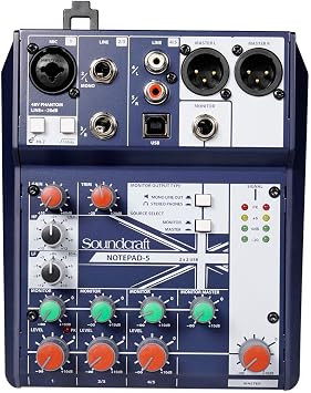 Gaming Twitch Stream Recording Bundle Soundcraft Mixer+Headphones+Pro Mic+Boom