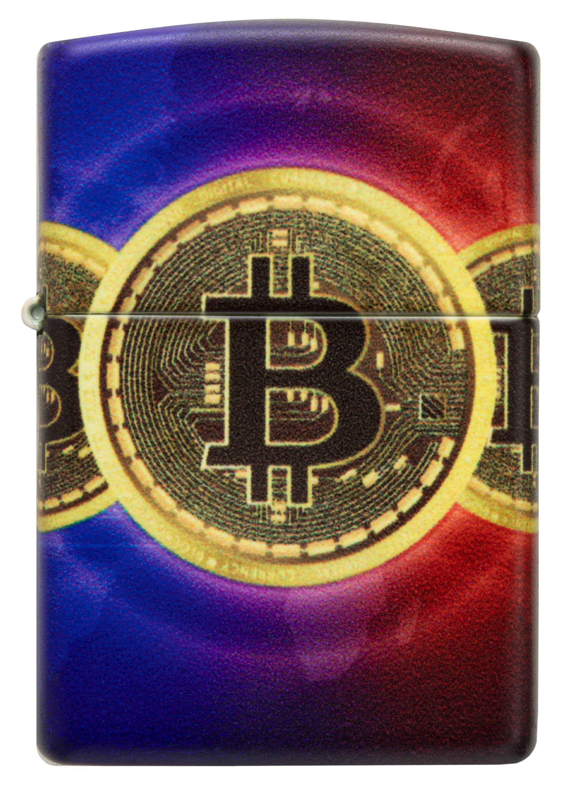 Zippo Briquet Tempête - Modèle Bitcoin - 540 Color Impression en Multicolore - Rechargeable - Réutilisable - Design Coupe-Vent - Coffret Cadeau - Fabriqué aux États-Unis