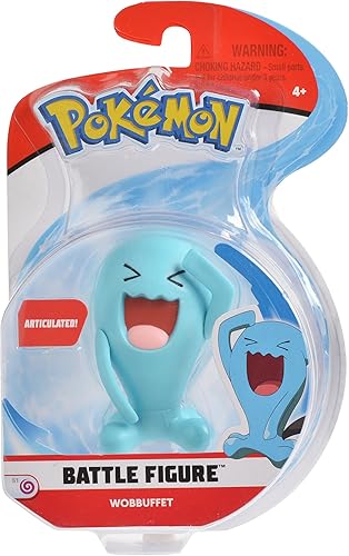 Pokemon Figura de acción articulada Wobbuffet de 3 pulgadas