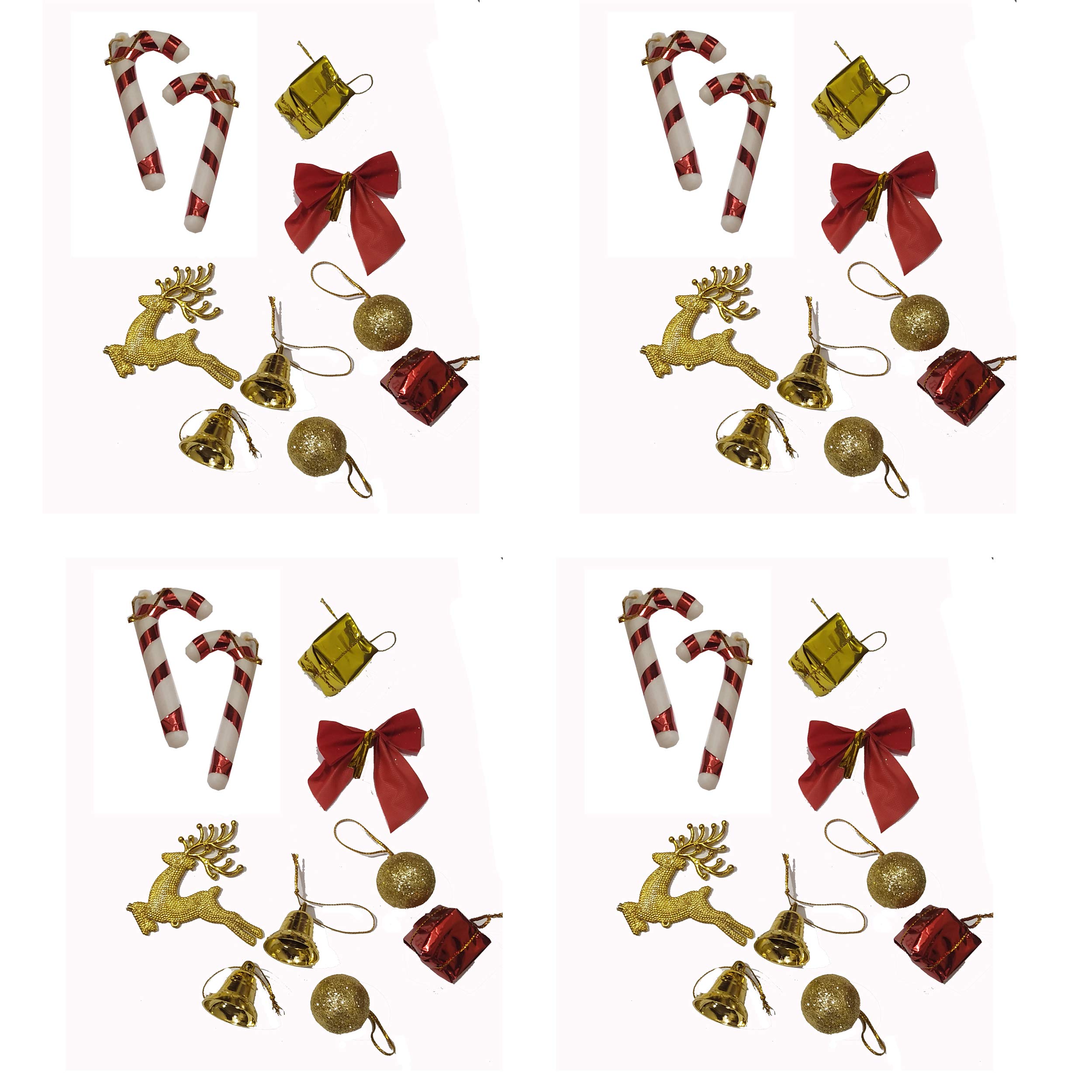 26 Pcs Mixed Christmas Tree Decorations Set/Christmas Ornaments for Festivities & Home Decoration (Multi_2 Packets)