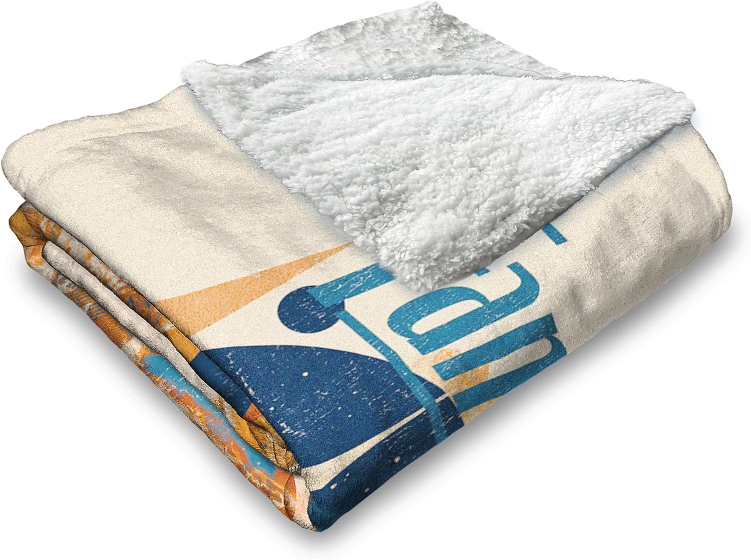 Marvel Fantastic Four First Steps First Family Silk Touch Sherpa Throw Blanket – Ultra-Soft Fleece with Cozy Sherpa Backing, Official Superhero Bedding or Couch Throw, 50 x 60 Inches