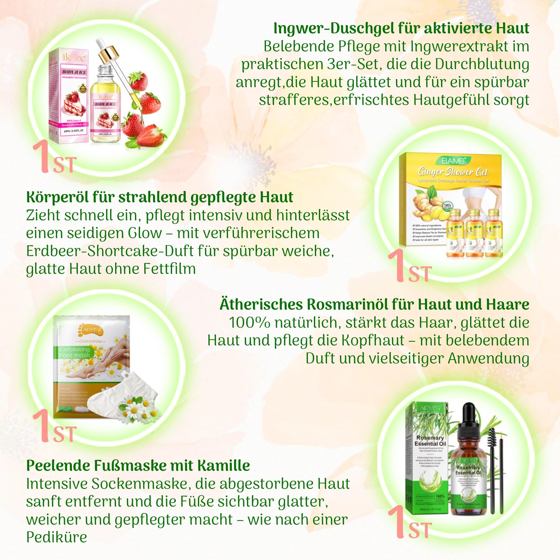 P-Beauty – pielęgnacja twarzy, pielęgnacja ciała i kosmetyki – Beauty Box z 10 luksusowymi produktami do pielęgnacji skóry i włosów – pudełko za 39,99 € zamiast 105 € – wysokiej jakości zestaw