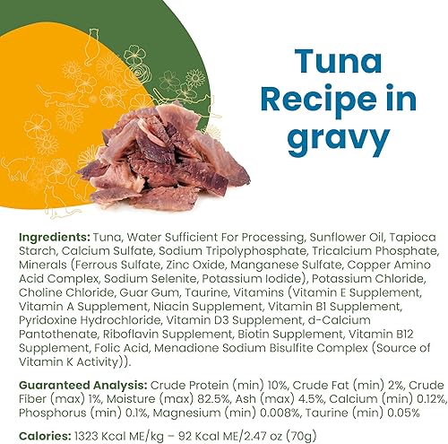 Miniatura 10 de almo nature Classic Complete Cat 12 Pack Receta de atún con salmón en salsa, latas de 2.47 onzas, comida húmeda enlatada para gatos adultos, sin