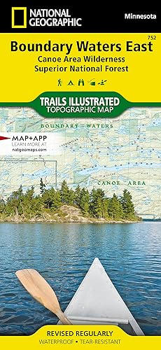 Boundary Waters East Map [Canoe Area Wilderness, Superior National Forest] (National Geographic Trails Illustrated Map, 752)
