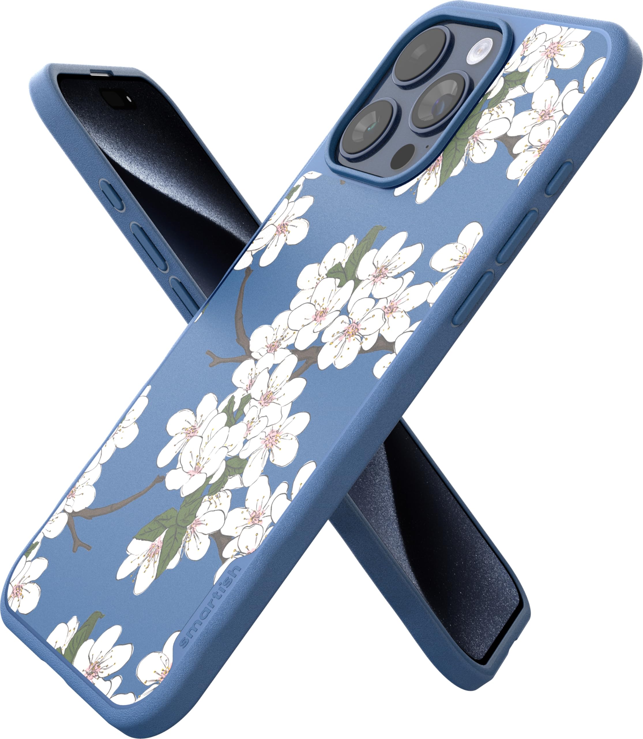 Smartish® Custodia magnetica per iPhone 15 Pro Max – Gripmunk compatibile con MagSafe [leggera e protettiva] Cover con impugnatura sottile/sottile con fodera in microfibra per Apple iPhone 15 Pro Max