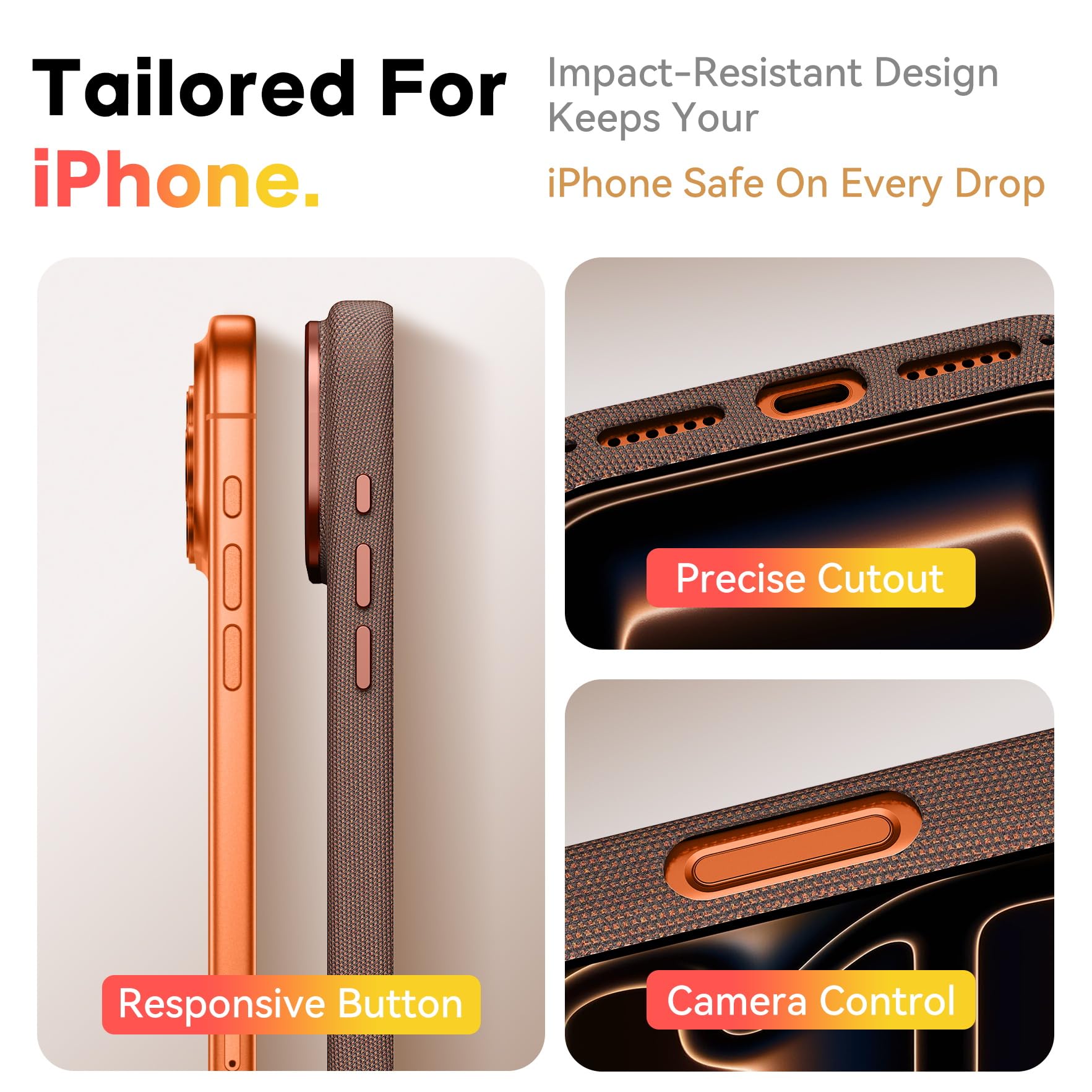 Amazon.com: QuantumKoo for iPhone 17 Pro Max TechWoven Case 2025