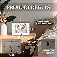 Vista 7 de Marco de fotos Pop Pop Gifts de 4 x 6 pulgadas, marco de fotos de madera PopPopPop, regalos de cumpleaños para el abuelo de parte de los nietos