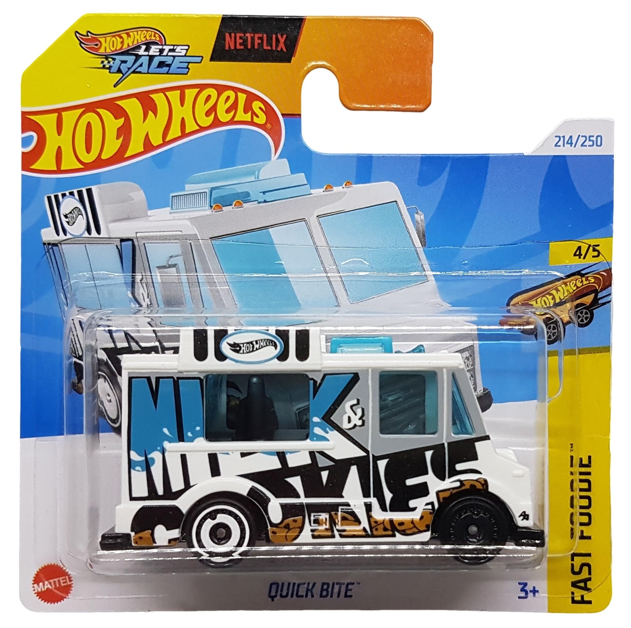 Hot Wheels - Quick Bite - Fast Foodie 4/5 - HTB48 - Short Card - Netflix Let's Race - Foodtruck - Mattel 2024-1:64