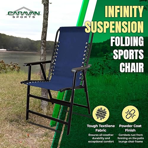 Miniatura 3 de Silla de suspensión plegable Caravan Sports color gris, talla única , Azul