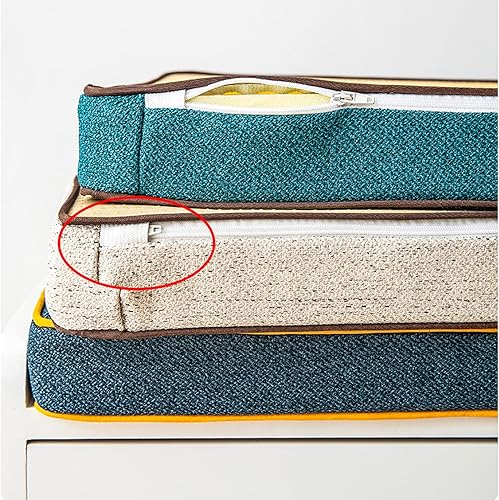 Miniatura 4 de Cojines de banco personalizados para muebles de interior, cojín de asiento decorativo de doble tubería, almohadilla de banco antideslizante gruesa