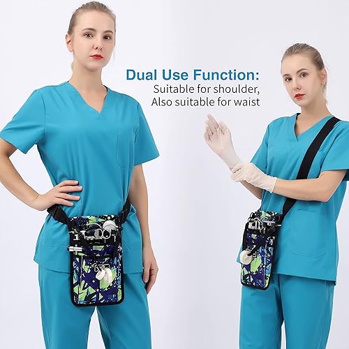 Miniatura 5 de YOURUIMEI Riñonera para enfermera para enfermera, kit de trabajo, práctica bolsa de cintura para enfermeras, riñonera para lo básico, bolsa