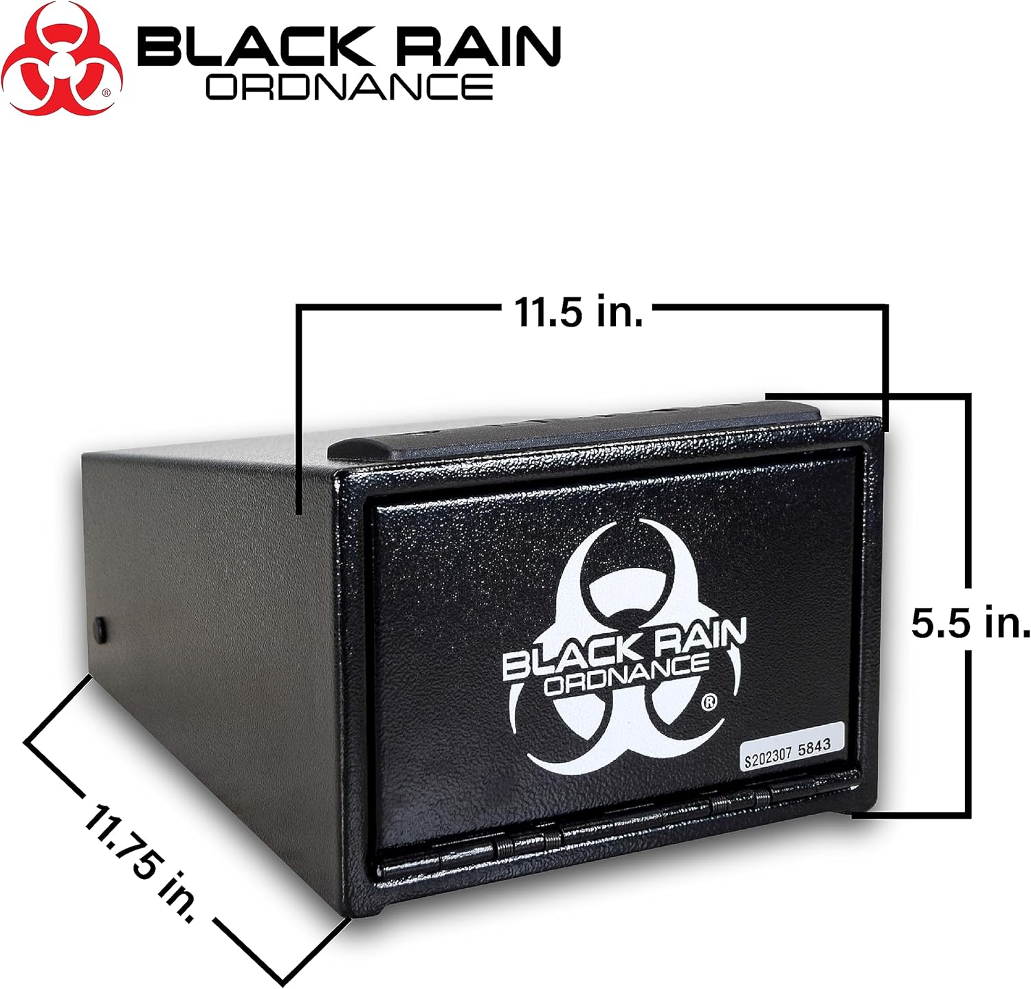 BLACK RAIN ORDNANCE Portable Digital Password & Key Access Security Safe (Black)
