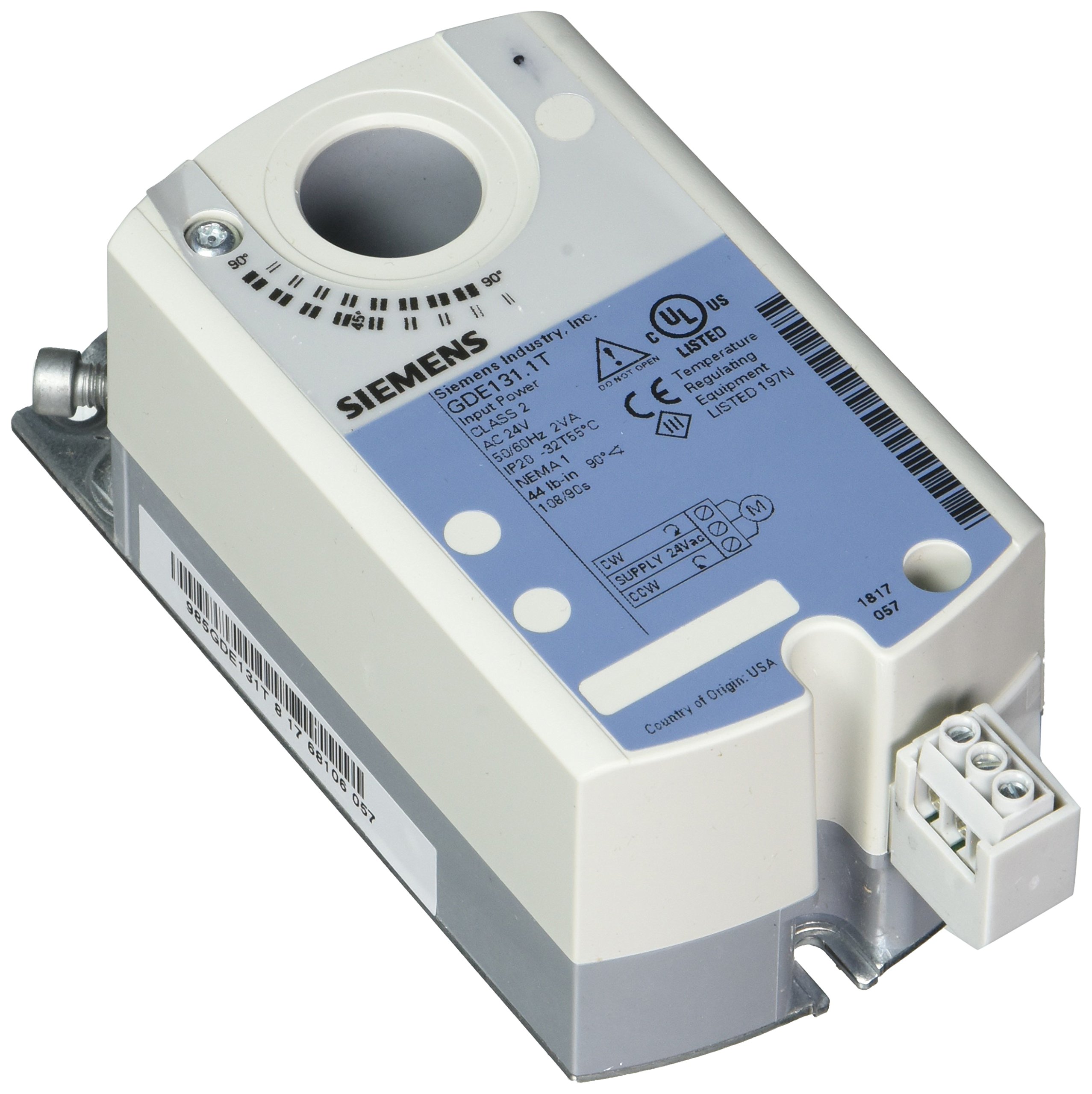 Siemens Gde131.1t NSR actionneur haut de gamme 44 Lb-in à bornier robuste