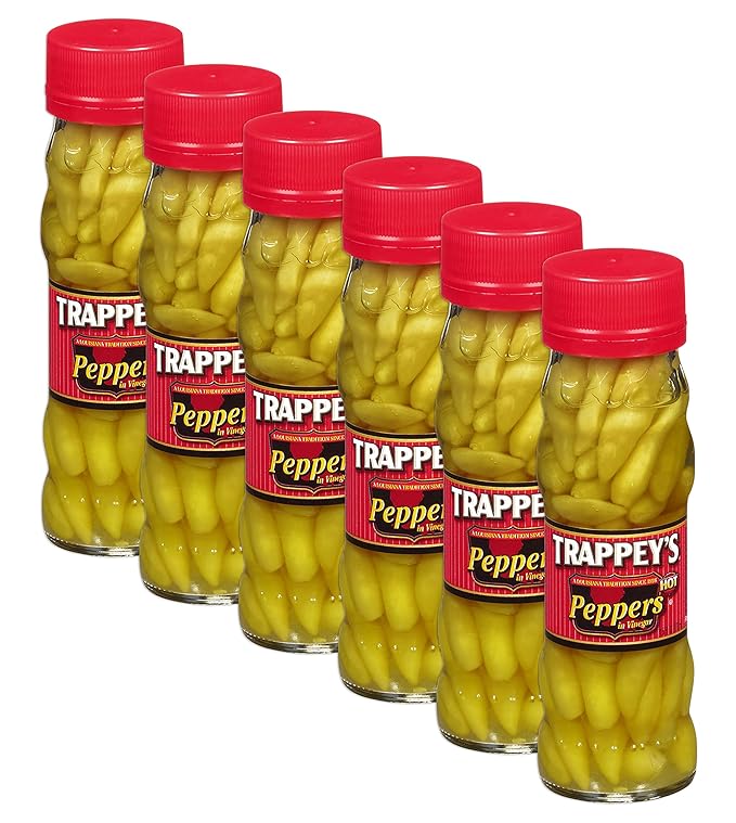 Trappey's Hot Tabasco Peppers in Vinegar, 4.5oz Container