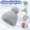 Set de invierno para niños JaGely: gorro, guantes y bufanda tejidos con pompón, cálido para niños y niñas de 5-10 años 3