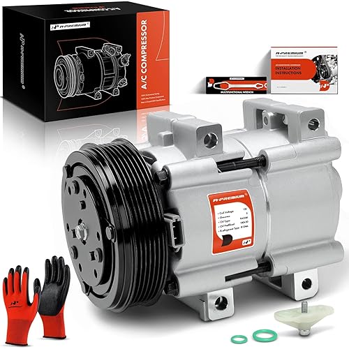 A-Premium Air Conditioner AC Compressor with Clutch Compatible with Ford Ranger 3.0L 2002-2008, Mazda B3000 3.0L 2002-2008
