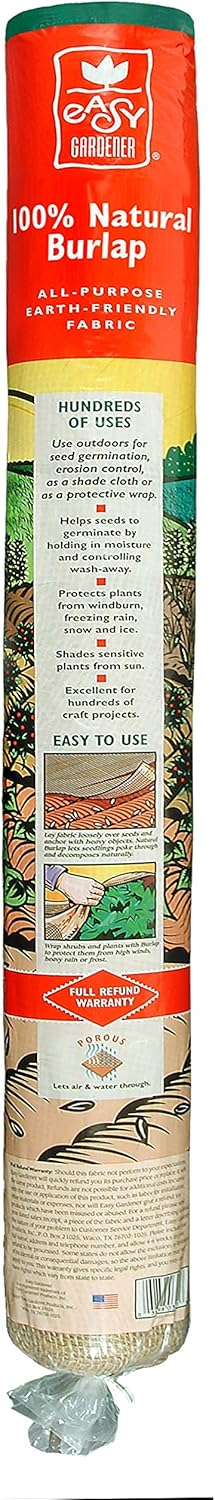 Easy Gardener 3102 Natural Burlap-3-Foot Foot, 3 ft X 48 ft Tan