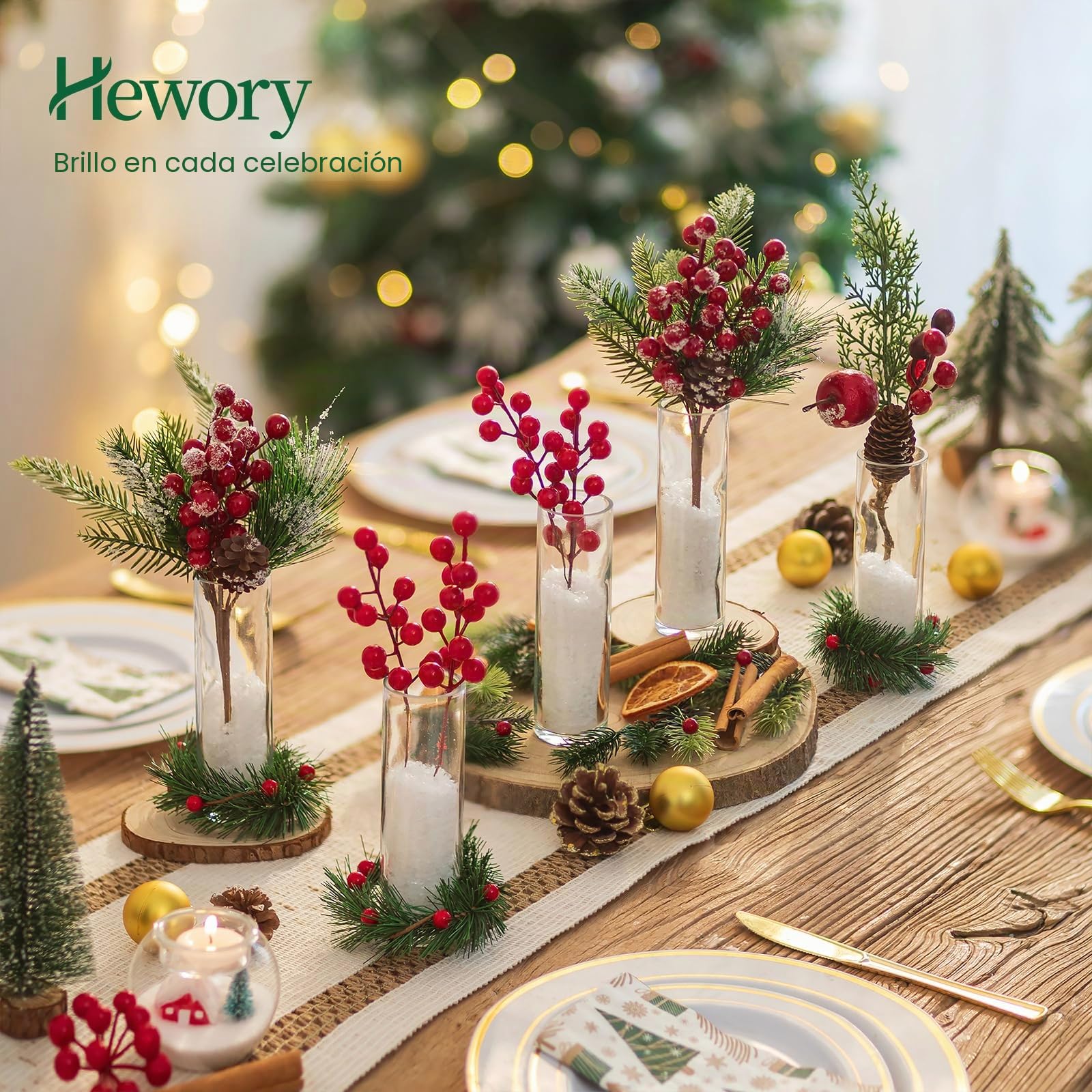 Hewory 24 jarrones pequeños para decoración de mesa de boda: juego de jarrones pequeños de cristal para decoración de boda – 15 cm jarrón de cristal cilindro jarrón pequeño jarrón cilíndrico para