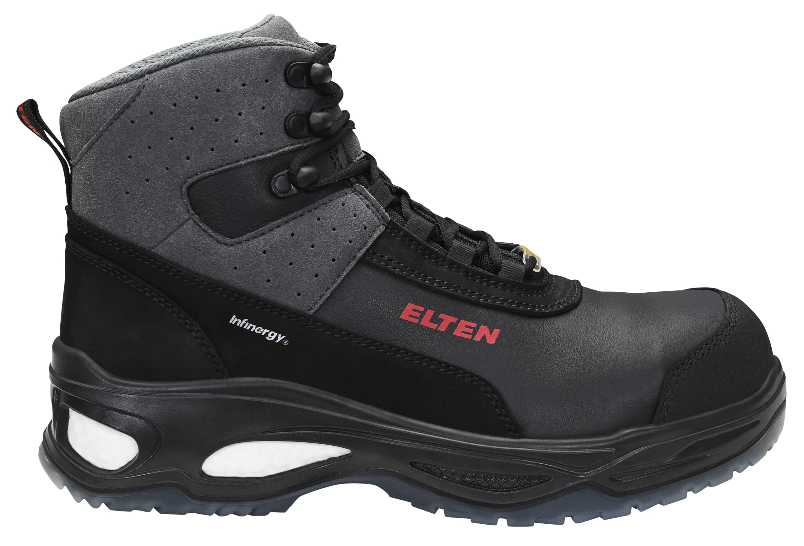 ELTEN MILES Mid ESD S3 | Sicherheitsschuhe für Damen & Herren, Kunststoffkappe, leicht, atmungsaktiv, Gr. 41