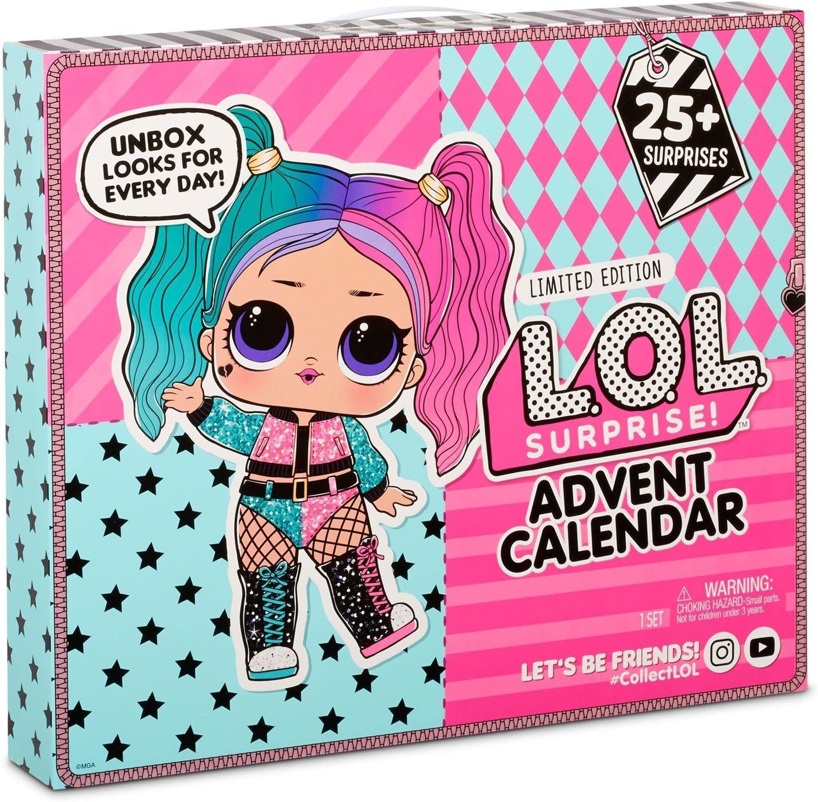 LOL Surprise Advent Calendar #OOTD Outfit Of The Day With Limited Edition Doll And 25+ Surprises Including Outfits, Shoes, Accessories For Girls Ages 4-15 Years Old