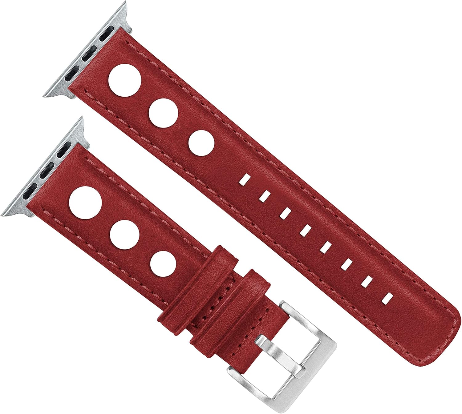 BARTON WATCH BANDS - Horween Leather Watch Bands Compatible with Apple Watch Models - 1, 2, 3, 4, 5, 6, 7, 8, 9, 10, SE, Ultra & Ultra 2