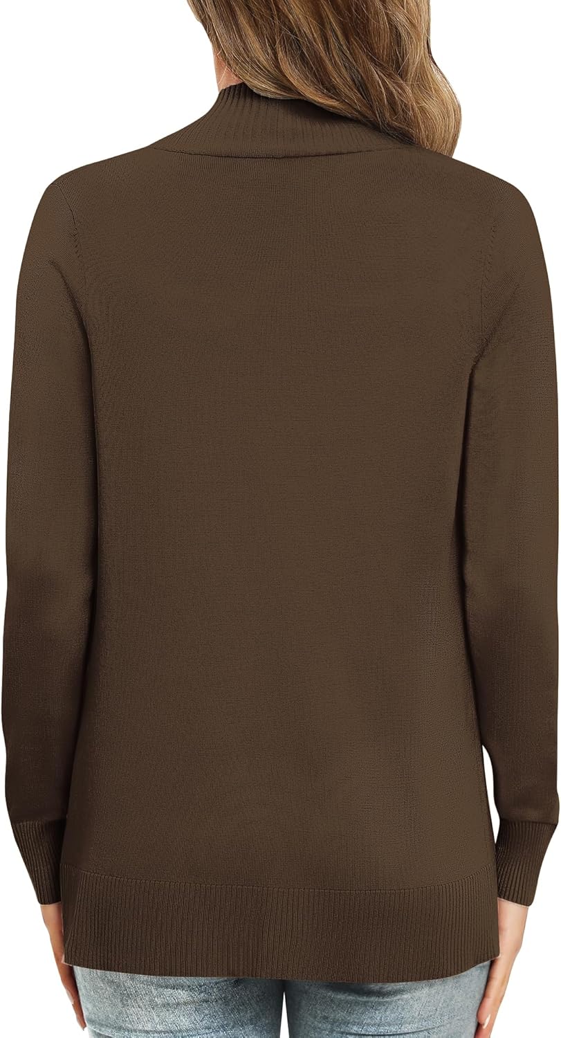 Women's Lightweight Long Sleeve Knit Cardigan with Pockets Open Front Casual Sweater for Spring Fall - Image 6