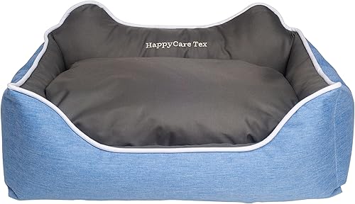 Miniatura 13 de long rich Happycare Textiles - Cama rectangular para mascotas HCT-TX1-SAGE-S, salvia a gris Azul/ Gris,Sabio A Gris