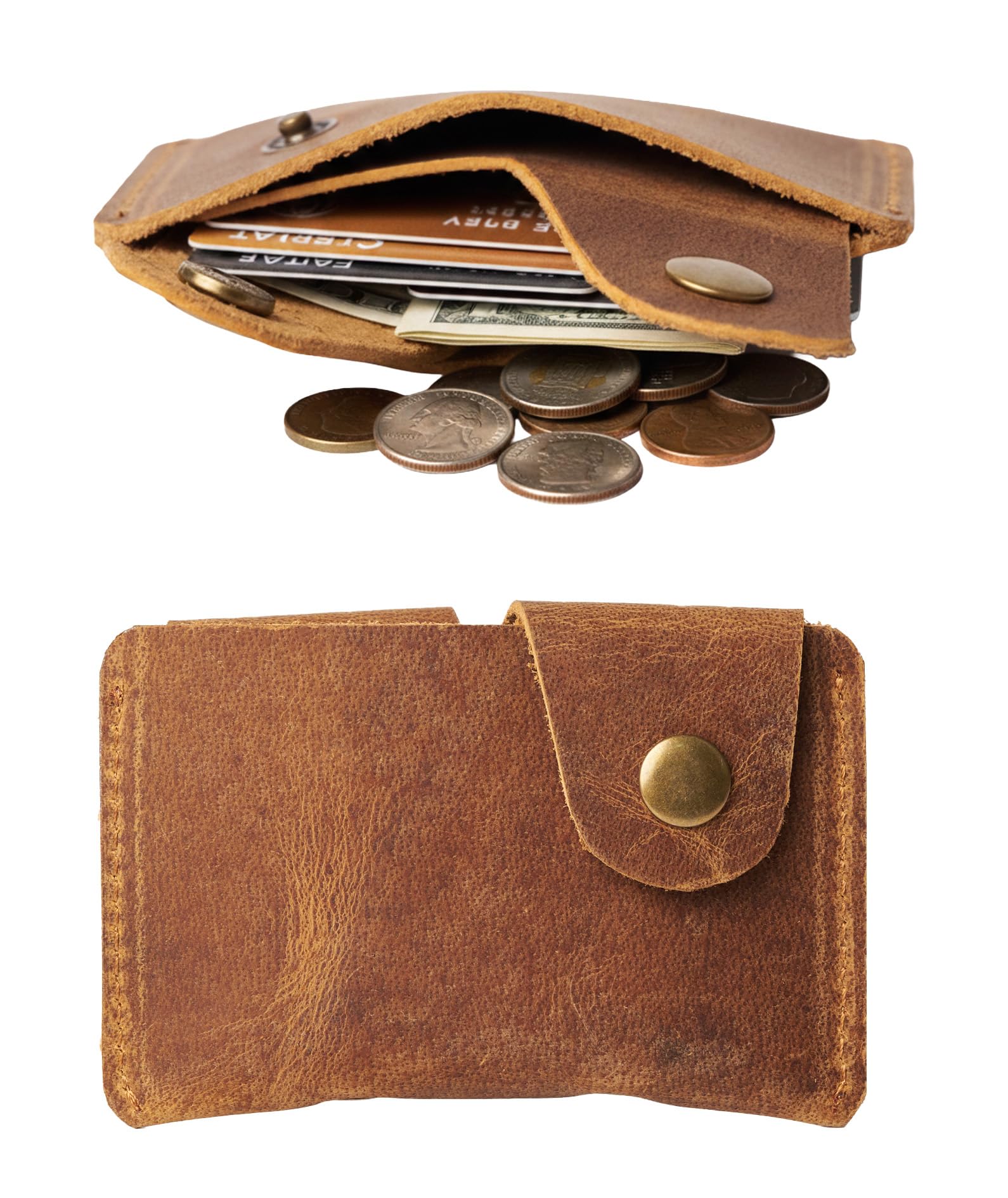 100 Leather Card Holder Credit Card Wallet Cardholder Wallet Minimalist Wallet Christmas Gift Antique Brown