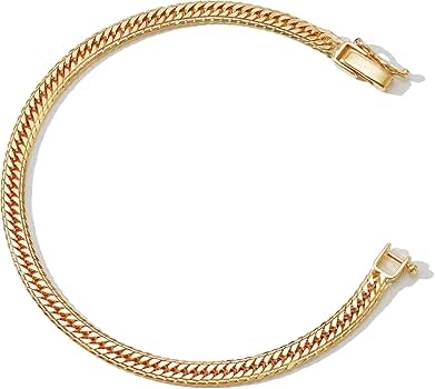 Amazon | [SPERANZA] K18 18金 喜平 ブレスレット 14面トリプル M