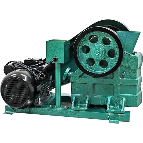 Jaw Crusher for Rock Ore Slag Coal Stone Concrete Grinder Pulverizer Crushing Machine 220V